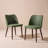 Upholstered Solid Wood Small Dining Chairs - Ergonomic Curve & Plush Padding for Multiple Spaces-2007991132