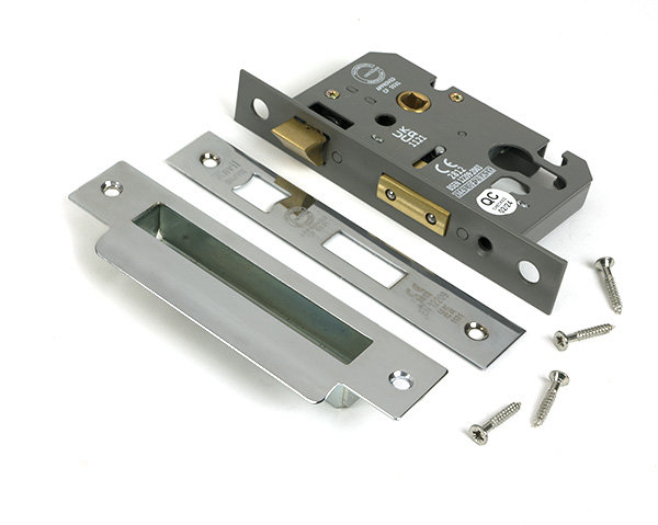Euro Profile Sash Lock, Polished Chrome