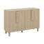 Buffet polyvalent - magnifique buffet en bois avec tablettes réglables et poignées arquées uniques-118815891