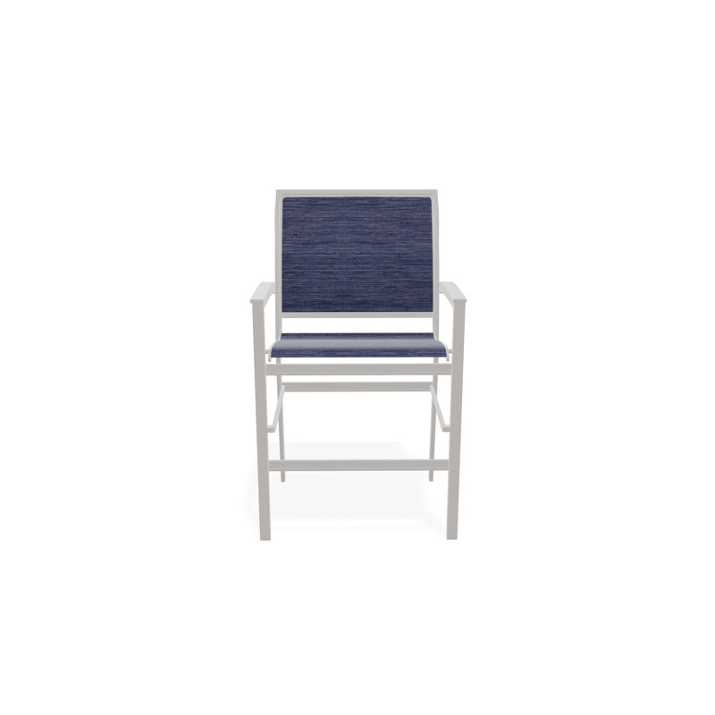 Chaise de café empilable en aluminium Bazza, Gris chaleureux, Indigo Collect