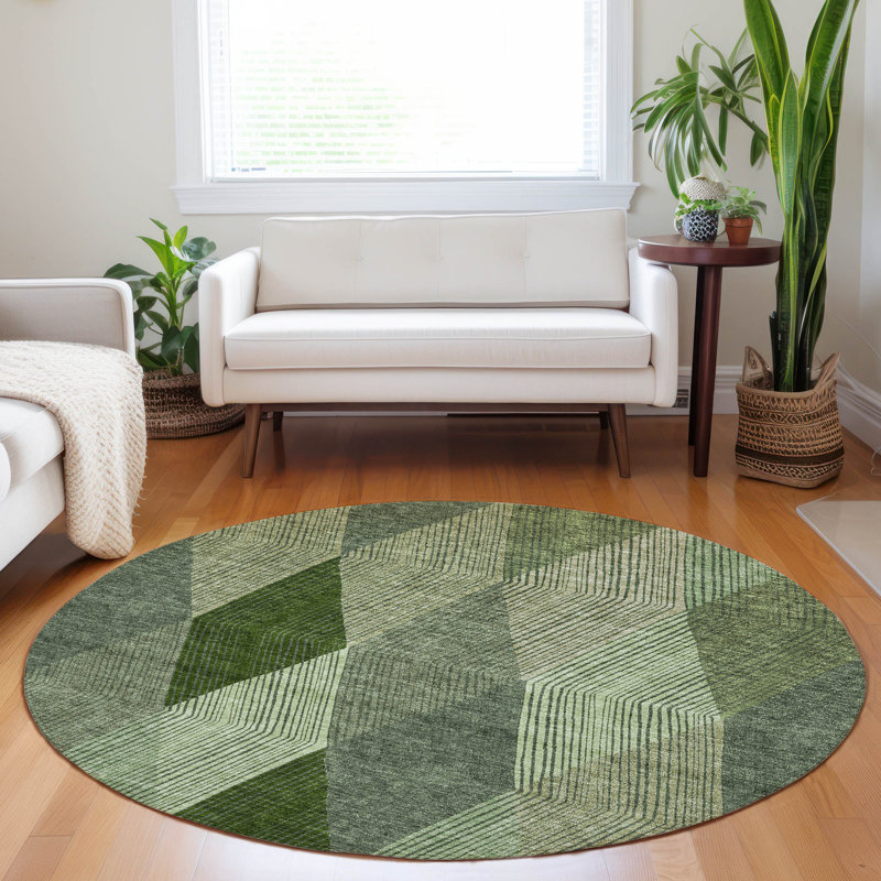 Tapis Aquaisha avec envers antidérapant, Rond 8 pi