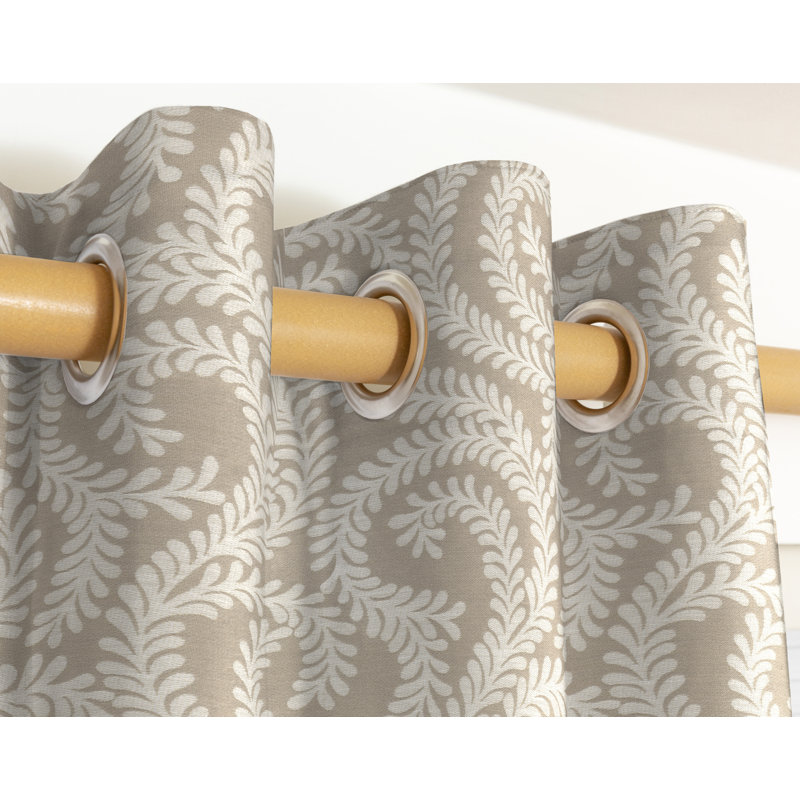 Holoman Blackout Curtain Pair, Width 228 x Drop 228cm, Stone Beige
