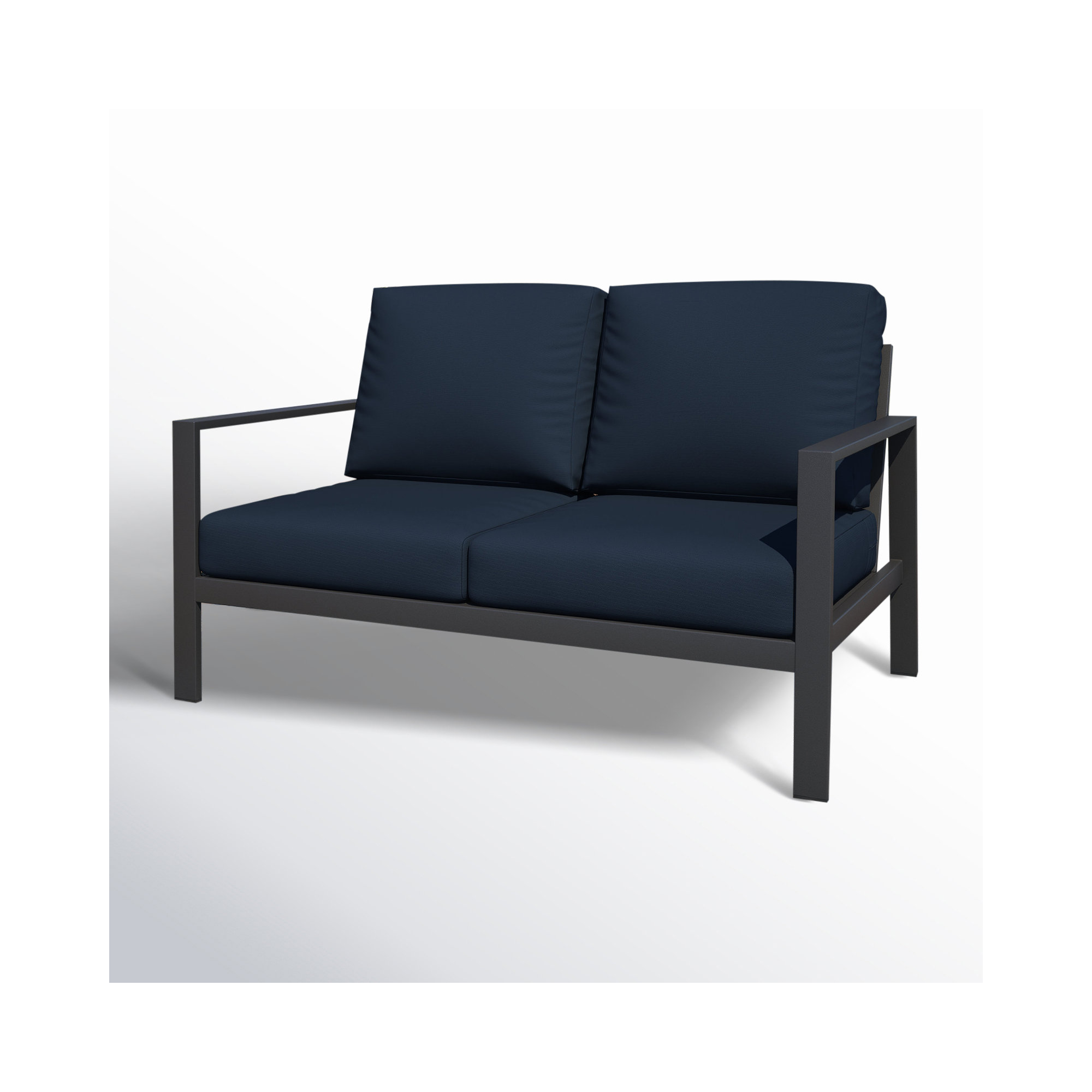 Townsend Sofa Seating Group with Sunbrella® Cushions, Gray, Canvas Navy Sunbrella® Canvas
