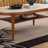 Solid wood tea table with medieval design
