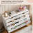Modern 8-Drawer Wooden Dresser, 55" Wide Chest of Drawers with Deep Storage for Bedroom, Living Room, Hallway, or Kids Room-1823744765