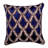 Navy Blue Velvet Linen Throw Pillow Covers Set with Embroidery – Christmas Room Decor 18x18 Inches-218941048-218941055