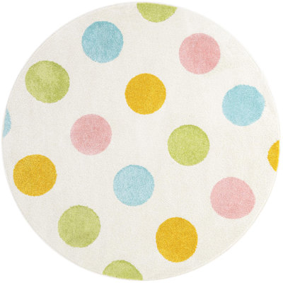  Tapis fantaisie à pois pour enfants