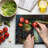 Ambesonne Industrial Cutting Board Large Size Machine Forest Multicolor
