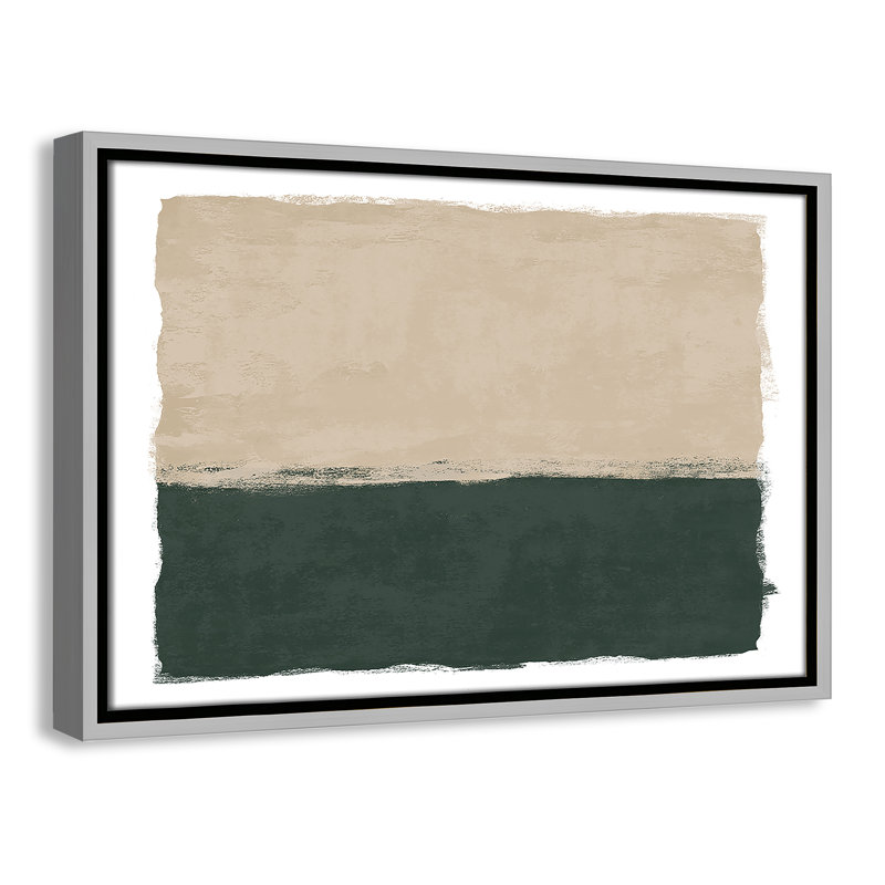 «Emerald Forest II - Landscape Version Print» par Natalie Carpentieri, Toile avec cadre, Flottant argent