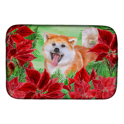 Tapis de séchage poinsettas akita