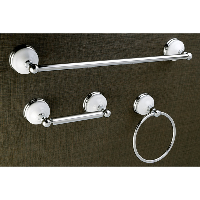 Kingston Brass Victorian 3-Piece Bathroom Hardware Set, Polished Chrome