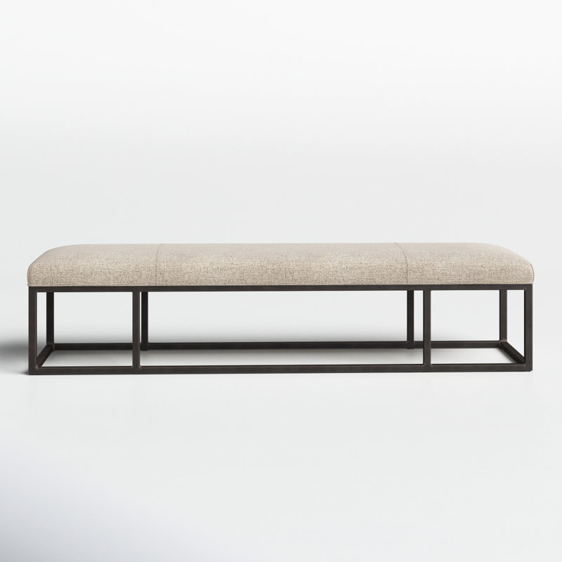 Roux Polyester Upholstered Bench