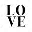 «Love» sur toile | Art encadré noir et blanc | Décoration intérieure