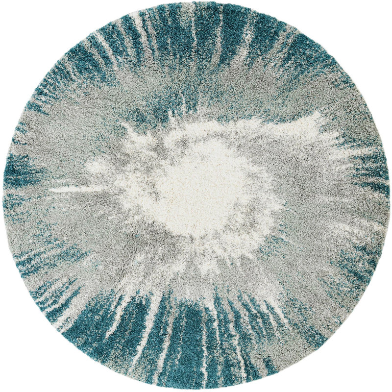  Velvet Soft Touch Shag Rug, Round 7'10"