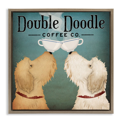 Plaque de café rétro Doodle Dog