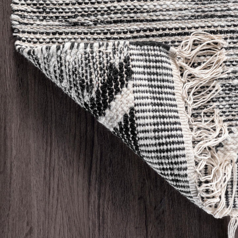 Southwestern Wool Hand Woven Area Rug, Rectangle 152 x 244cm