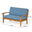 Causeuse et table basse Peyton