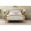 Lit pour grand lit, tête de lit, bois massif, noyer antique avec tête de lit luxueuse-252683433-262026055