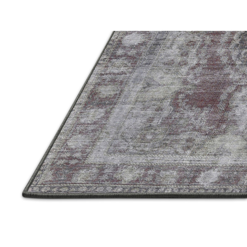 Tapis traditionnel brun / gris Andreana, Rectangle 2 pi x 5 pi