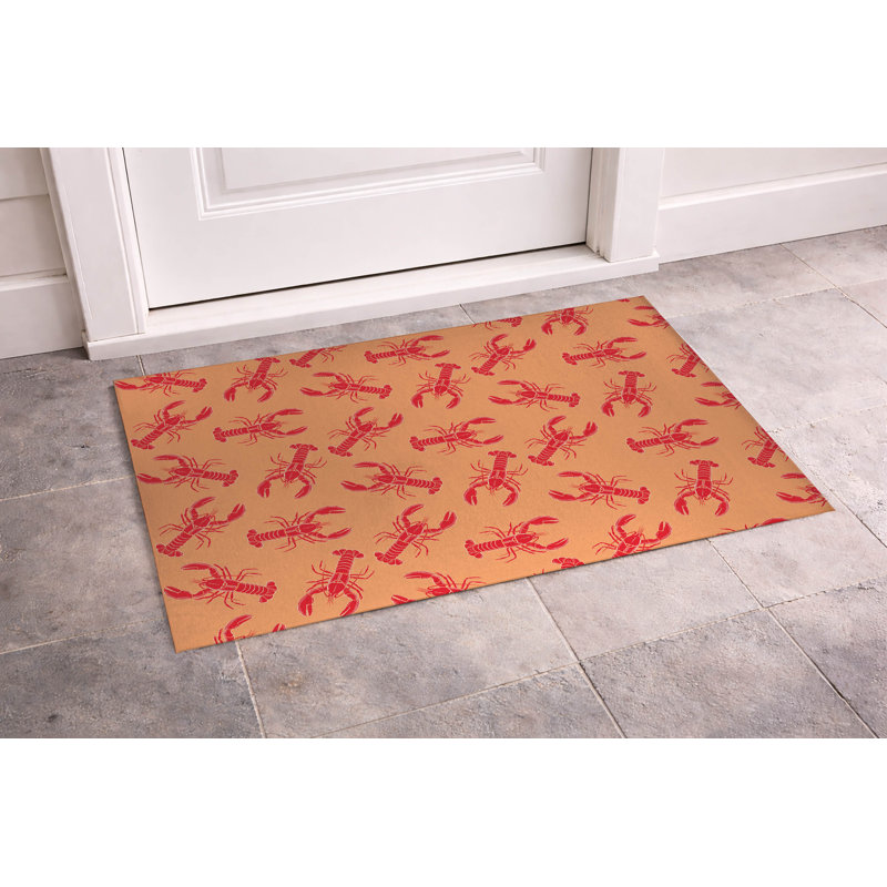 Paillasson Lobster, L 21 po x L 34 po, Orange