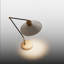 Lampe de travail à bras conique en métal 21 po Aurelius-1601601205