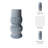 Stoneware Decorative Vase With Sculptural Ridged Textured Form-1836542060