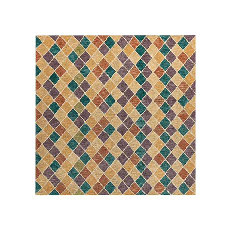 Fournier Geometric Wool Hand Woven Area Rug, Rectangle 200 x 200cm