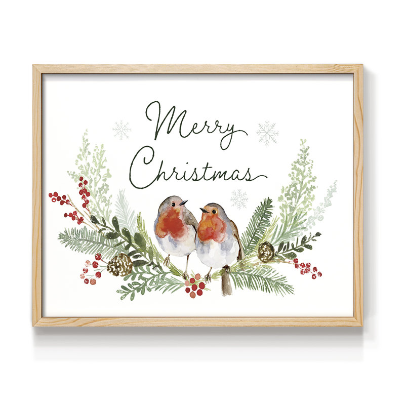 Collection Winter visiteur, impression encadrée A, Naturel, H 11 po x l 14 po