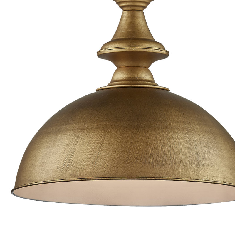 Hopper Metal Pendant Light, Antique Gold