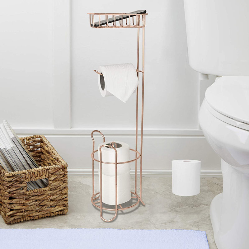 Porte-papier hygiénique sur pied, Cuivre