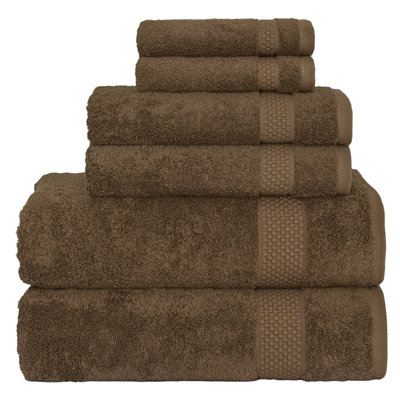 Ensemble de serviettes en coton turc 6 pièces Starlight