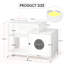 Hidden Litter Pet Washroom For Bath, White Cat House With Storage, Large Cat-, Under Sink, P2 Particleboard Bathroom Enclosure, Shelter Storage Options,