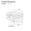 Causeuse modulaire en flanelle blanche-208732392