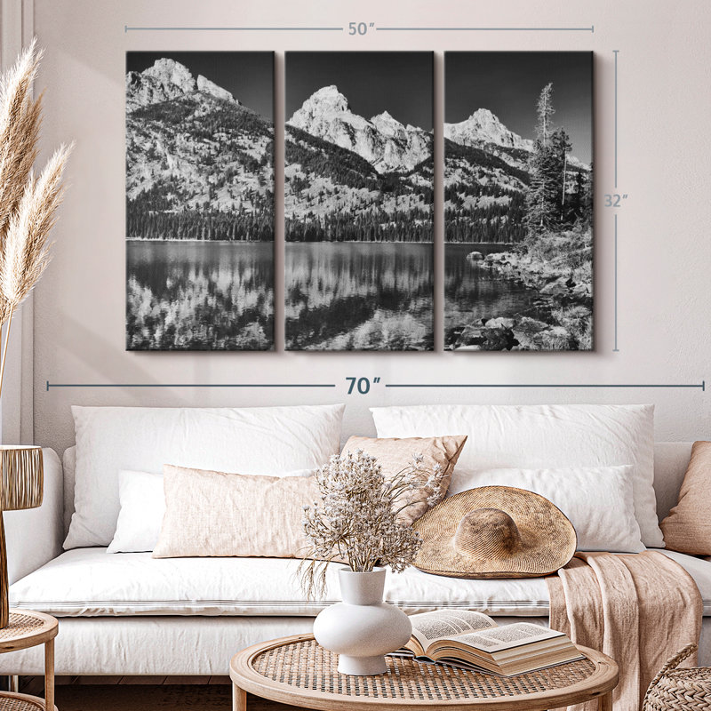 «Scenic Grand Teton», 3 pièces, H 32 po x l 50 po x P 1,25 po