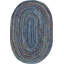 Tapis bleu tressé à la main Tullie-1179026941