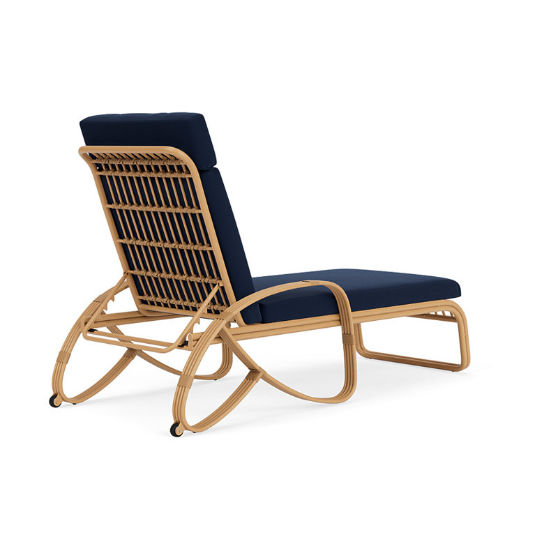 Riviera Outdoor Chaise Lounge, Decorline Navy