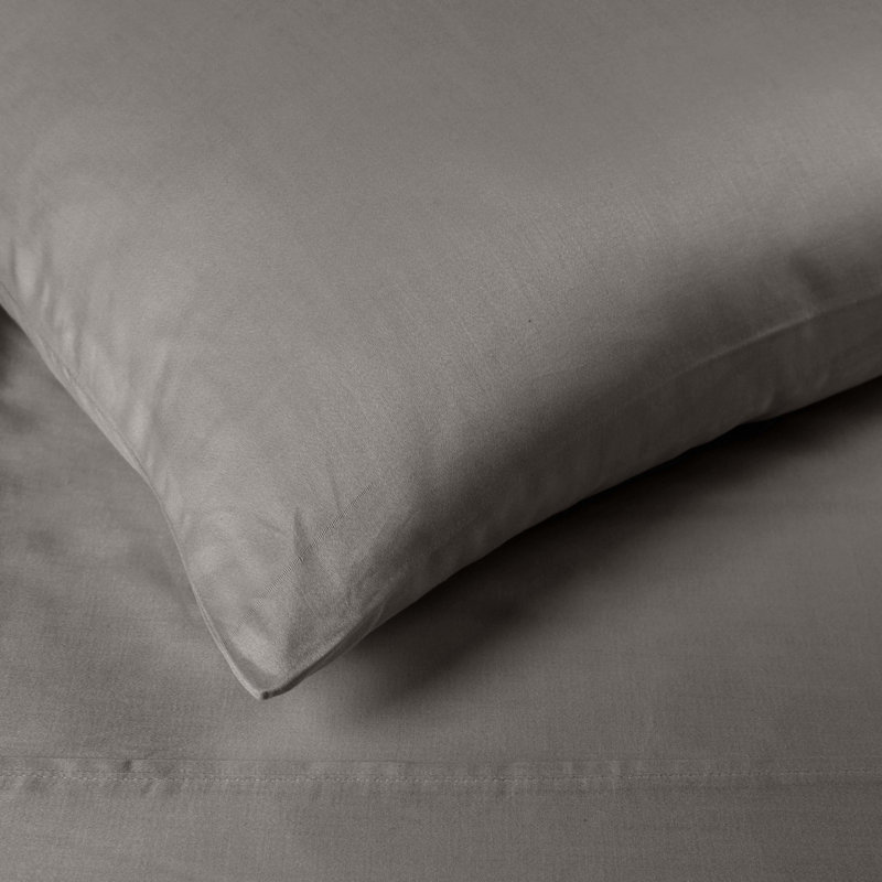 Certified Egyptian Cotton 300 Thread Count Solid Deep Pocket Bed Sheet Set, Grey