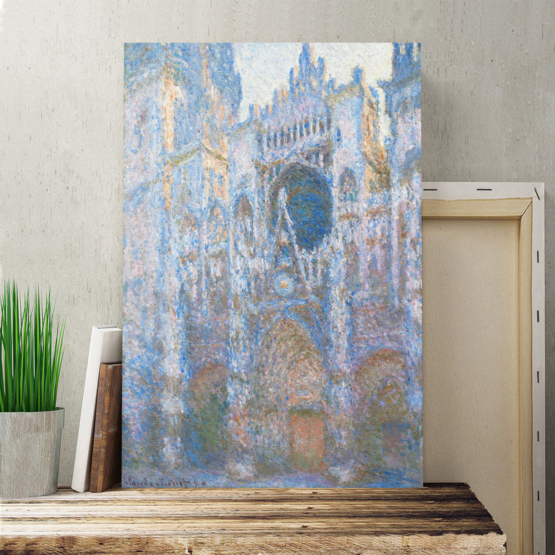 Rouen Cathedral by Claude Monet - Wrapped Canvas, 60cm H x 40cm W