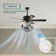 Freja Ceiling Fan with Light Kit