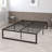 Hada 14 Inch Metal Platform Bed Frame with 12 Inch Pocket Spring Mattress in a Box-1679971702