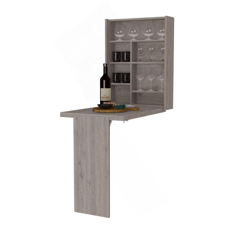 Table pliante Dalton avec base et tablettes