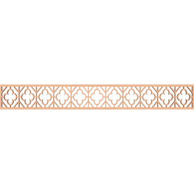 46 1/4"W x 6"H x 3/8"T Hazelton Fretwork Moulding, Alder