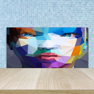 50cm W x 100cm L Glass Peel and Stick Panel