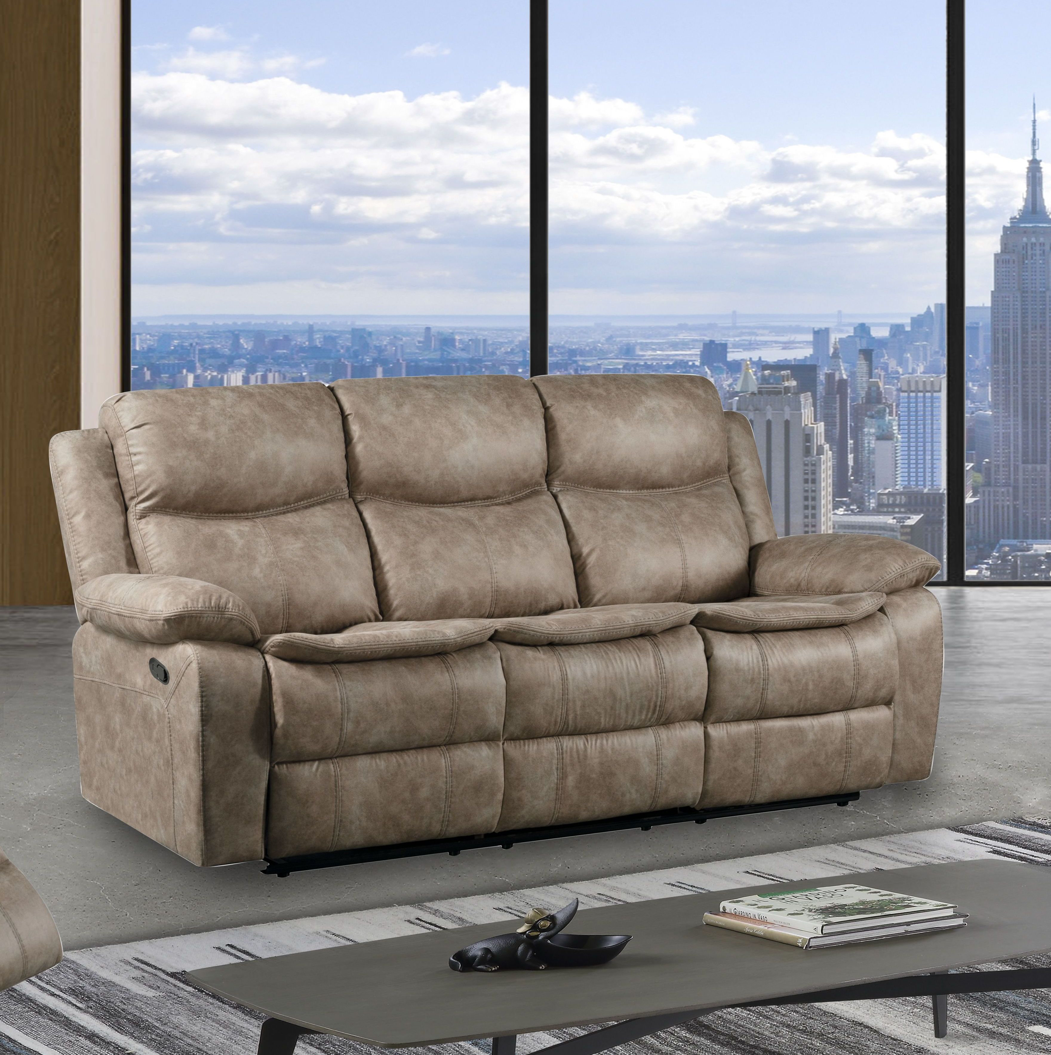 Red Barrel Studio® Bensley 86" Pillow Top Arm Reclining Sofa | Wayfair