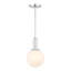 Luminaire en chrome 1 lumière Meridian-1368676227