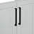   Kayleigh 36 Inch Right Offset Single Oval Sink Bathroom Vanity with Carrara White Quartz Countertop 1.5 Inch in Grey-438290789-438290791