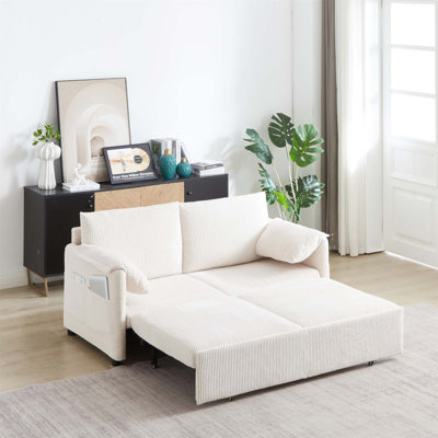 3-in-1 Adjustable Sleeper Sofa Bed with Pullout Bed, Perfect for Space-Saving and Versatile Comfort in Any Home.