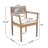 Lilan Outdoor 5-Piece Acacia Wood Dining Set With Woven Rope & Cushions-114817161