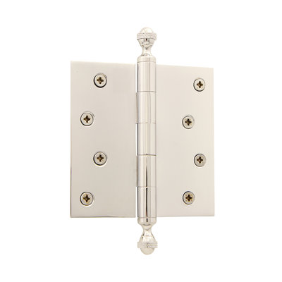 4'' x 4'' Brass Butt Bearing Hinge