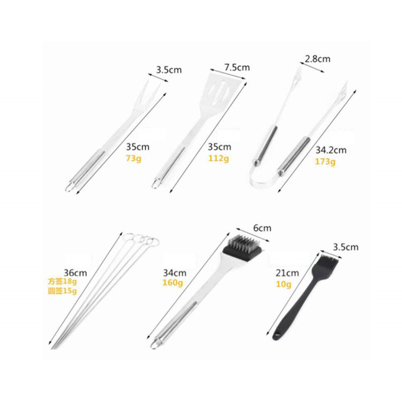 Stainless Steel Dishwasher Safe Grilling Tool Set